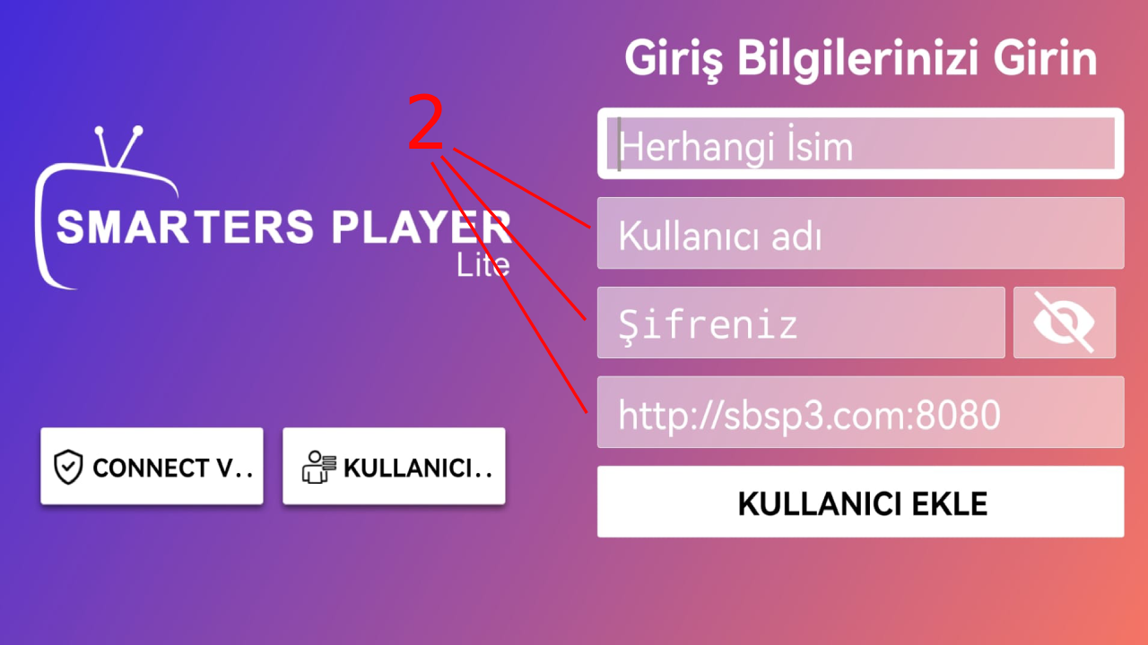 IPTV Smarters iOS Android kurulum adım 3