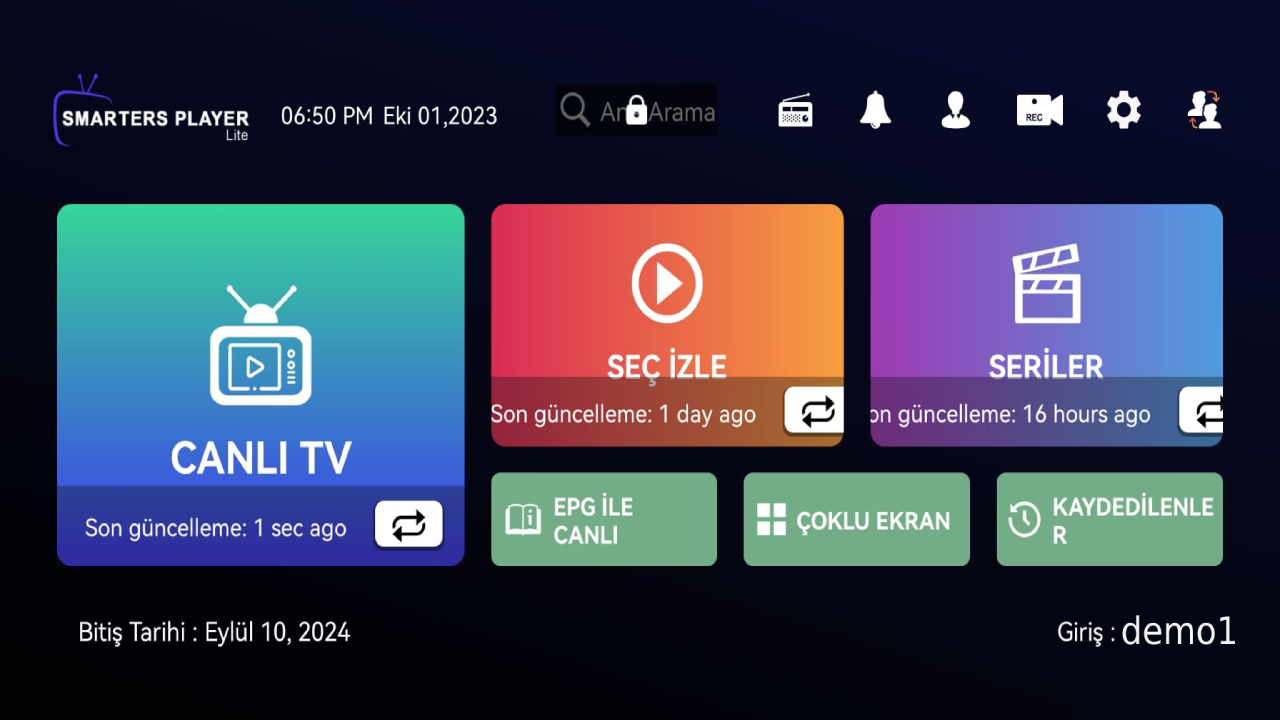 IPTV Smarters iOS Android kullanıma hazır