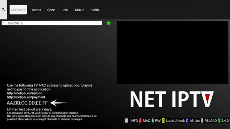 Net IPTV kurulum adım 1